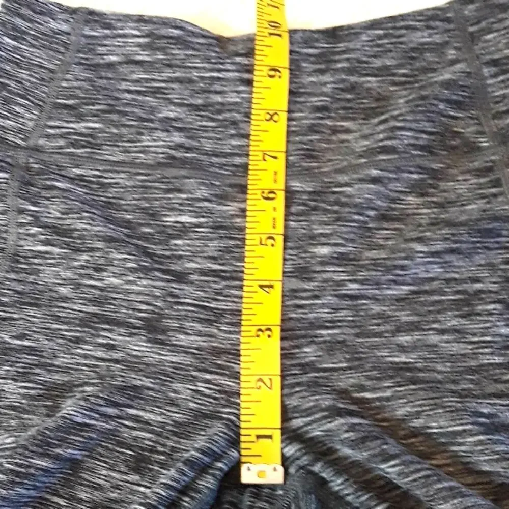 Victoria's Secret Sz S Gray Highrise Cropped Pockets Logo Spell out Leggings